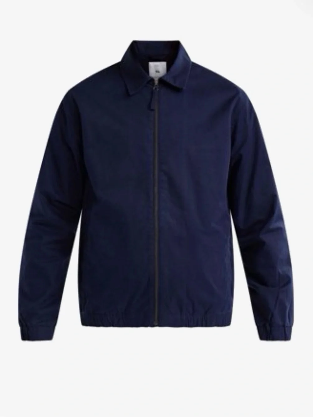 Men's Zip-Front Bomber Jacket in Navy